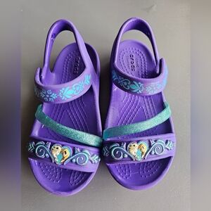 Toddler Girl Disney Frozen Crocs Sandals Sz C9